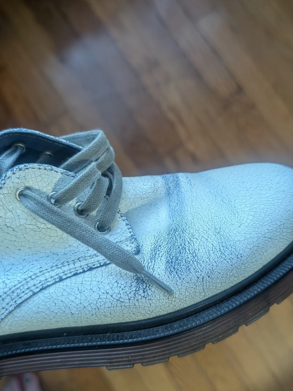Women’s Casual Lace-Up Oxfords in Light Gray